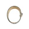 HERMES Charnière Bangle Bangle Gold Plated White x Beige x Gold Women Used