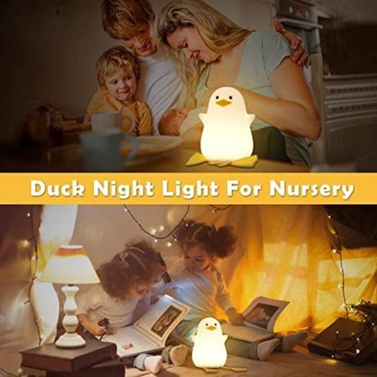 Sitting Duck Soft Silicone Lamps, Night Lamp for Room