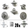20x Plastic Clips For Opel Vivaro Renault Trafic Side Moulding Lower Protection Door Trim Panel Fasteners 7703077421 500326896