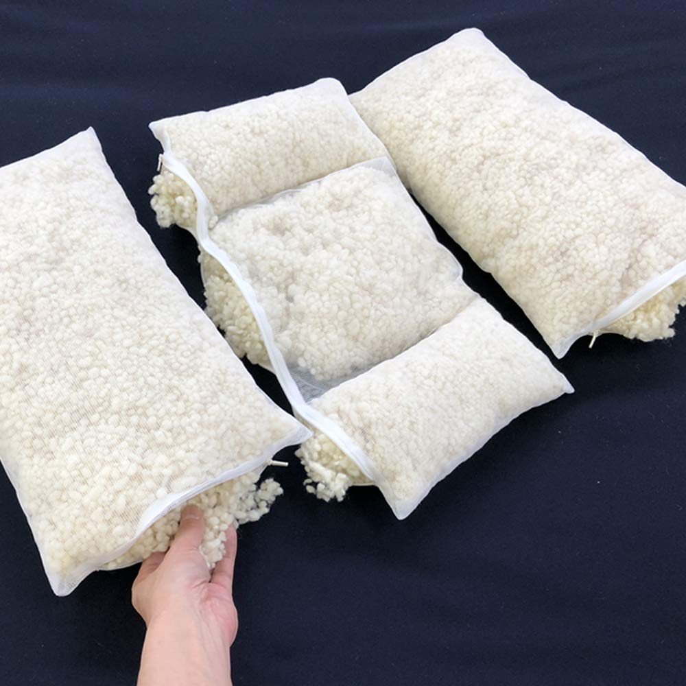 British Wool Pillow, 5 Units, Washable Wool Pillow, 43 x 63cm, WP105