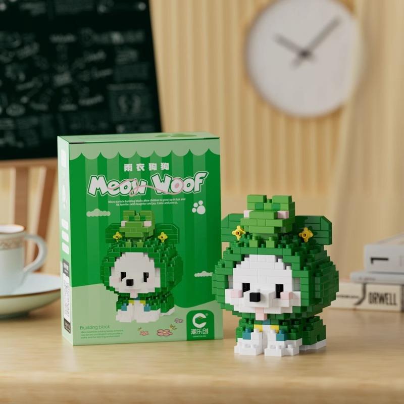 Fun Meowland Cartoon Cute Animal Dolls Puppies And Cats Children'S Educational Building Blocks Toys Leisure Stress Relief Gifts