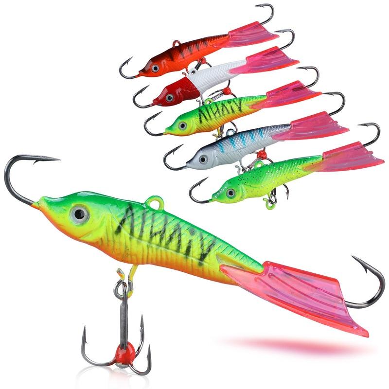 Приманка для зимней рыбалки 8,5 см, металлические рыболовные крючки, приманки, приманки для зимнего спорта на открытом воздухе, снасти для зимней рыбалки, приманки