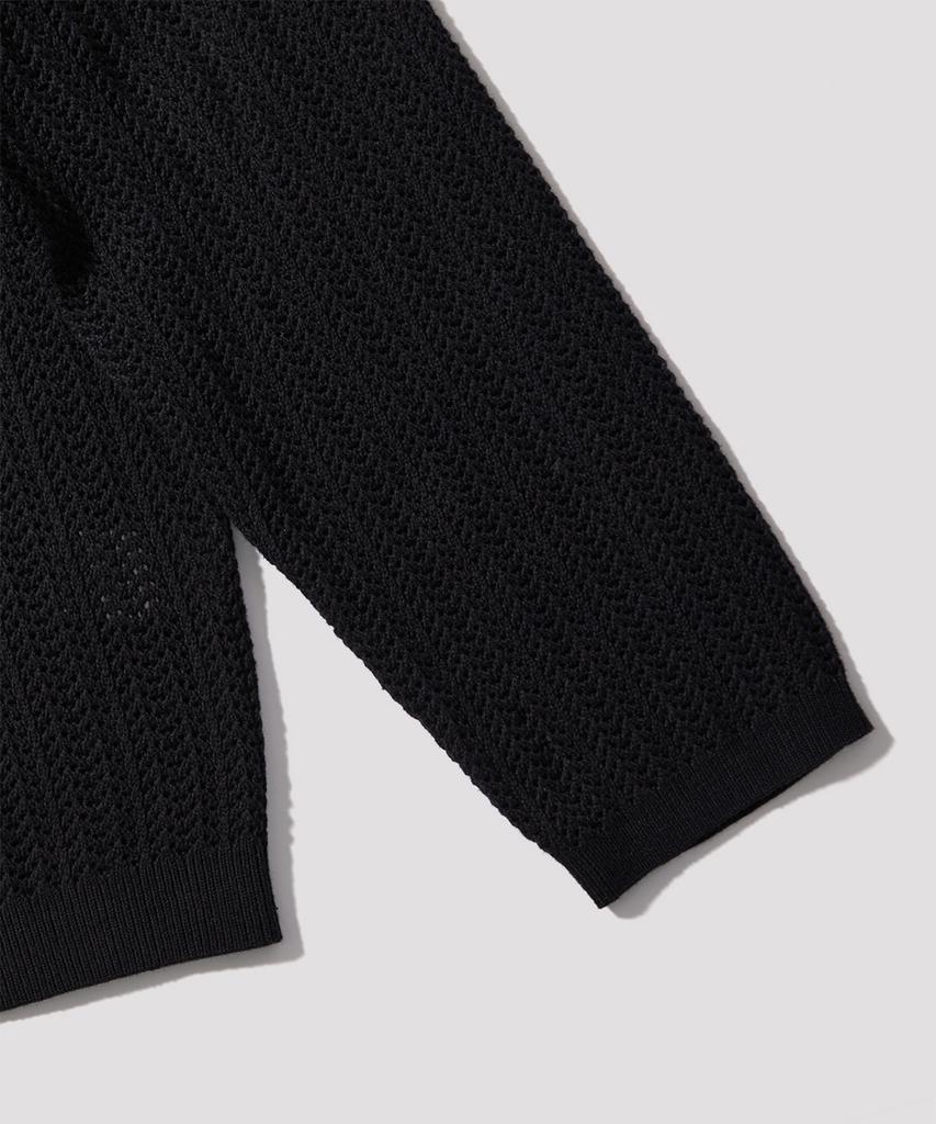 WMC Scallop Mesh Round Knit_Black