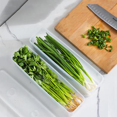 1 шт. свежая коробка для макаронных изделий, лапши, пластиковая запечатанная коробка для хранения продуктов, кухонные принадлежности, прямоугольный зеленый лук, фрукты, холодильник для хранения