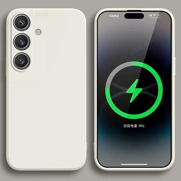 Для S24 S23 S22 Ultra Чехлы Жидкий силиконовый чехол Для Samsung Galaxy S24 S23 S22 Ultra Plus S24Ultra Чехлы Чехлы Аксессуары