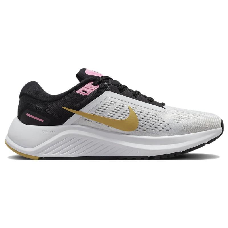 Nike Женские кроссовки Air Zoom Structure 24 'Белый Черный Пшеничный Золотой' повседневные DA8570-106