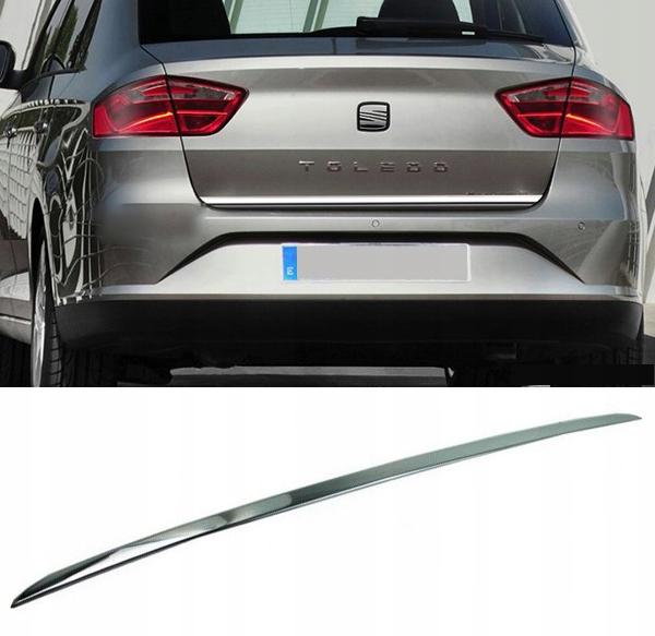 SEAT Toledo IV Saloon - Chrome Trunk Trim - Tailgate Accent - Premium Car Rear Detail - Shine Enhancer.