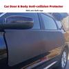 Black Car Door Protector Adhesive-Free/Magnetic Body Side Edge Guard Decorative Anti-scratch Protection Pad Stickers Multi Size