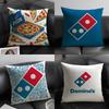 D-Domino'S Pizza Чехол на подушку Натуральный лен Органическая ткань Двусторонняя печать Диван Домашний декор Подарок Чехол для подушки
