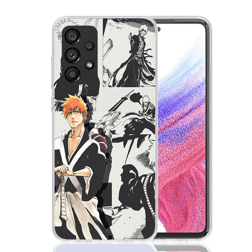 Чехол для телефона с персонажем Итиго Кэмпати из аниме Bleach для Samsung Galaxy A13 A14 A15 A16 A53 A54 A55 A56 A33 A34 A35 A36 A23 A24 A25 A26 A05S