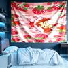 Strawberry Shortcake Print Tapestry, Lightweight Wall Hanging, for Bedroom, Dorm, Living Room, Home Art Decor, Birthday Christmas Gift for Friends