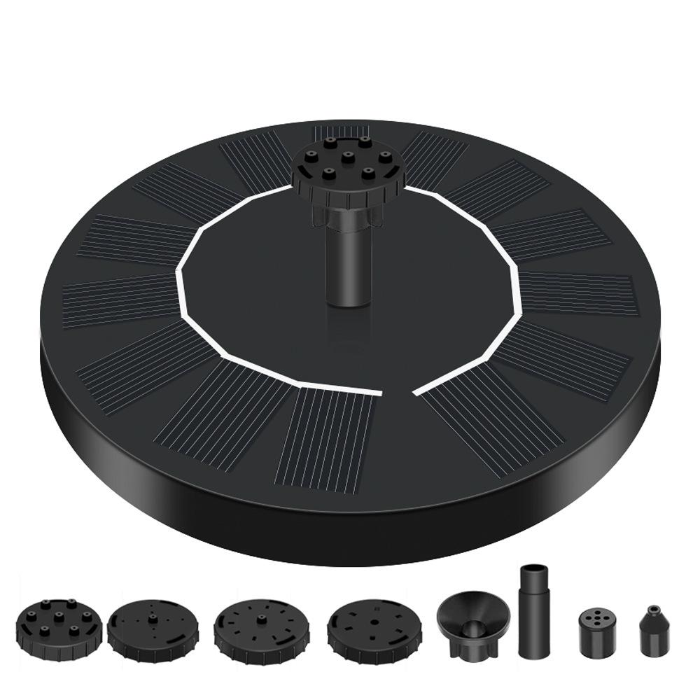 Плавающий фонтан на солнечной батарее для птичьих поилок, прудов, бассейнов и садов