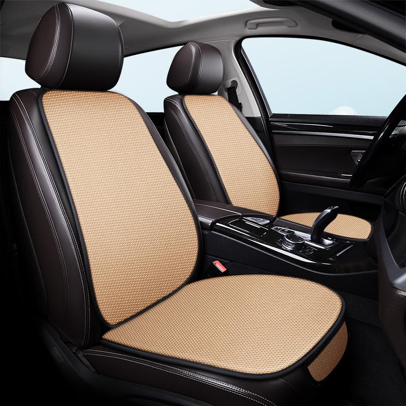 Нескользящая накладка на автомобильное сиденье для лета Дышащая и освежающая Нескользящие хлопковые чехлы на автомобильное сиденье, Охлаждающие чехлы на автомобильное сиденье из ледяного шелка