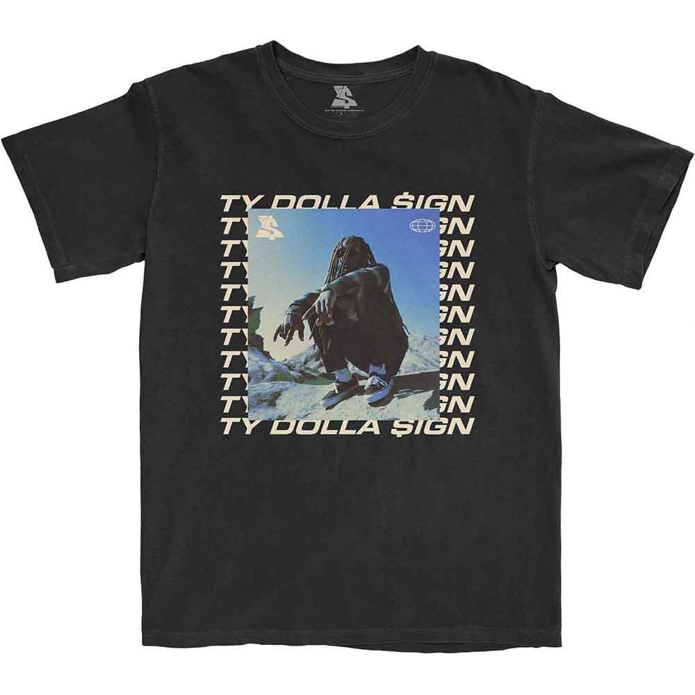 Ty Dolla Sign Global Square T-Shirt Black New Unisex T-Shirt