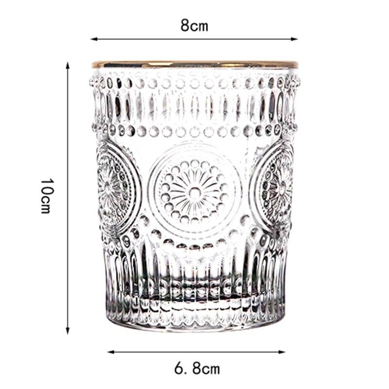 Пивной бокал Модный золотой ободок Бокалы для коктейлей Домашние кружки для завтрака Молоко Сок Кухонные принадлежности Фестивальная вечеринка Посуда для напитков