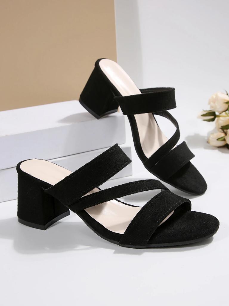 Модные летние босоножки на ремешке для вечеринки, офиса, красные, женские, повседневные, на высоком квадратном каблуке, с открытым носком, для женщин, Sandalias De Mujer