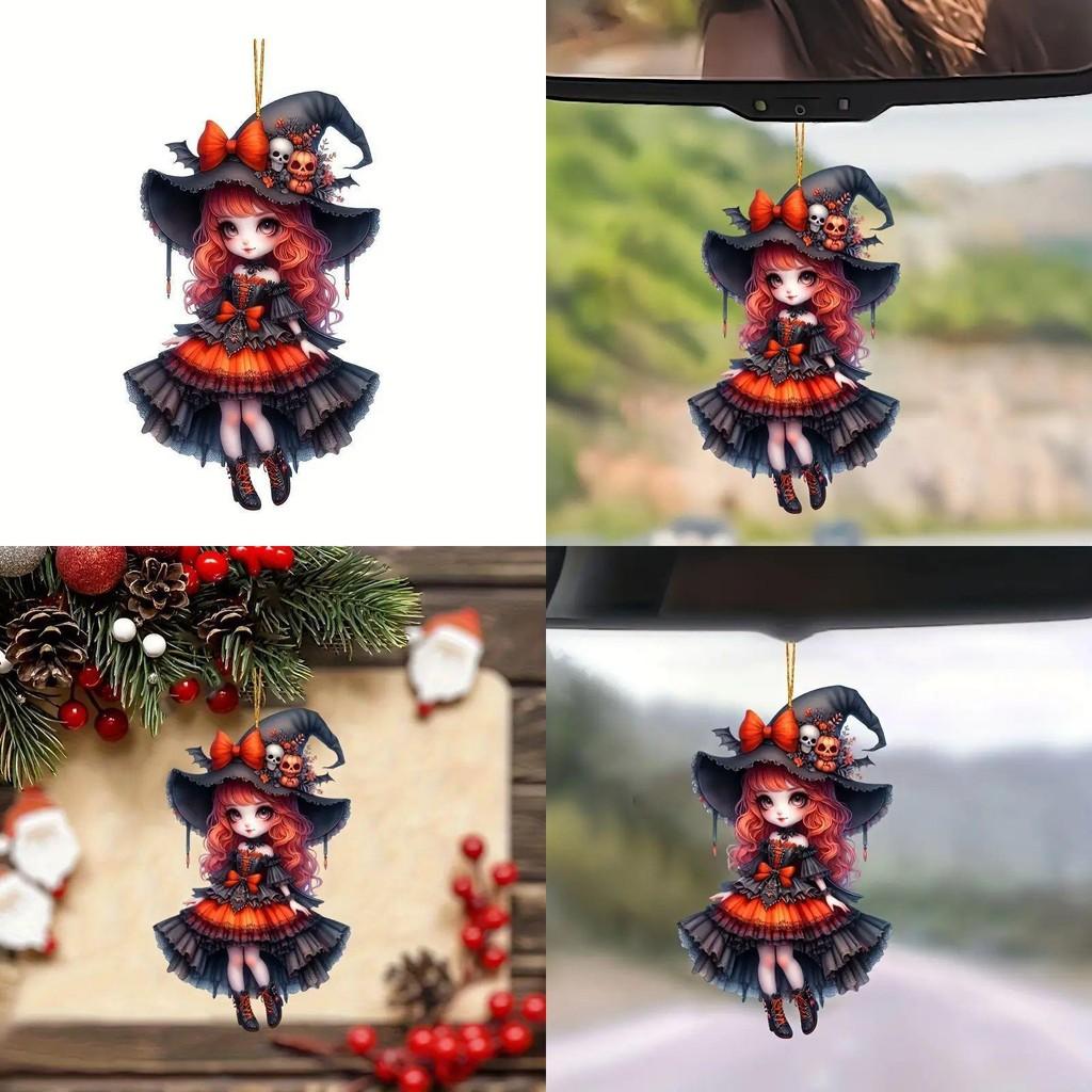 Хэллоуин Акриловая Подвеска для Подвешивания в Машину Девочка Автомобильные Аксессуары для Вождения