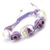 [J8560] - Дизайнерский браслет Shambhala 'Skull' Liberty лиловый