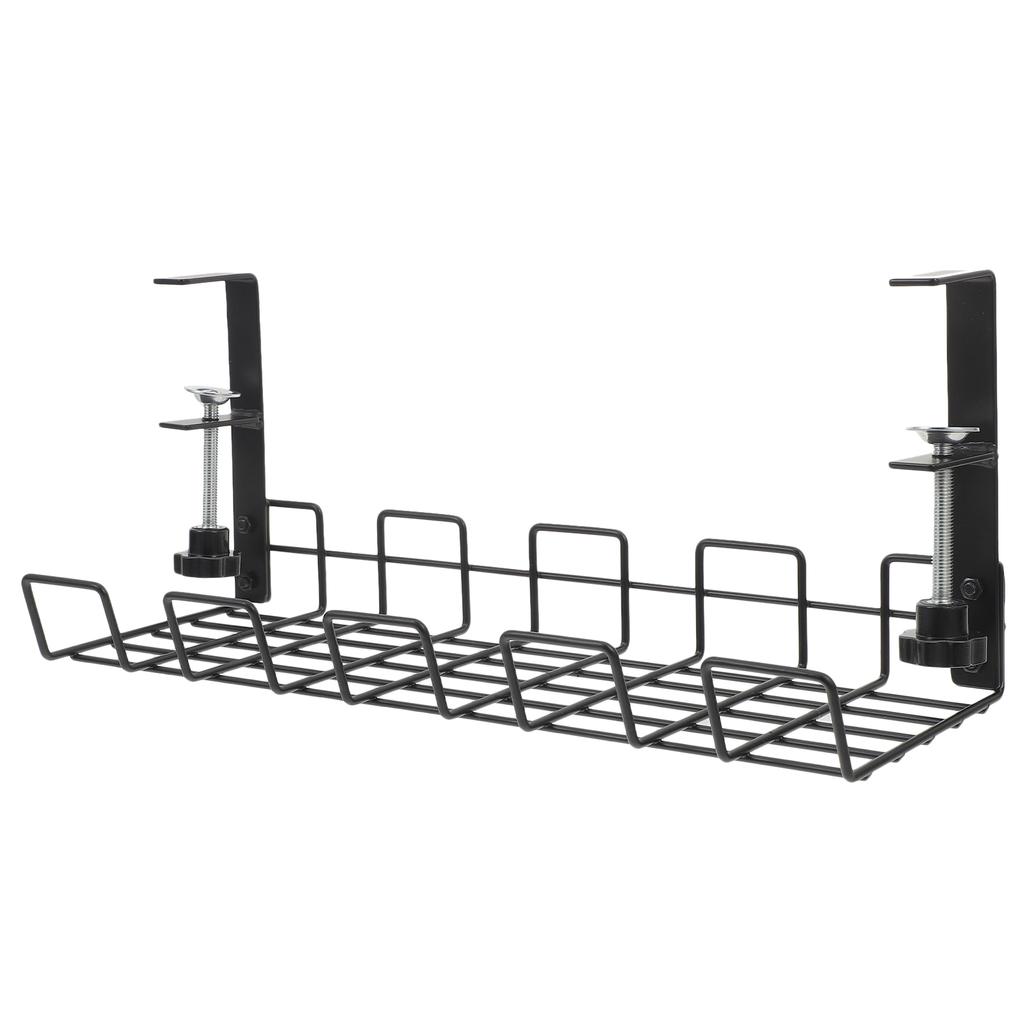 Wire Basket Shelf Under Table Storage Rack Wire Desk Cable Under Management Tray Cord Organizer Rack Wire Cable Shelf Basket