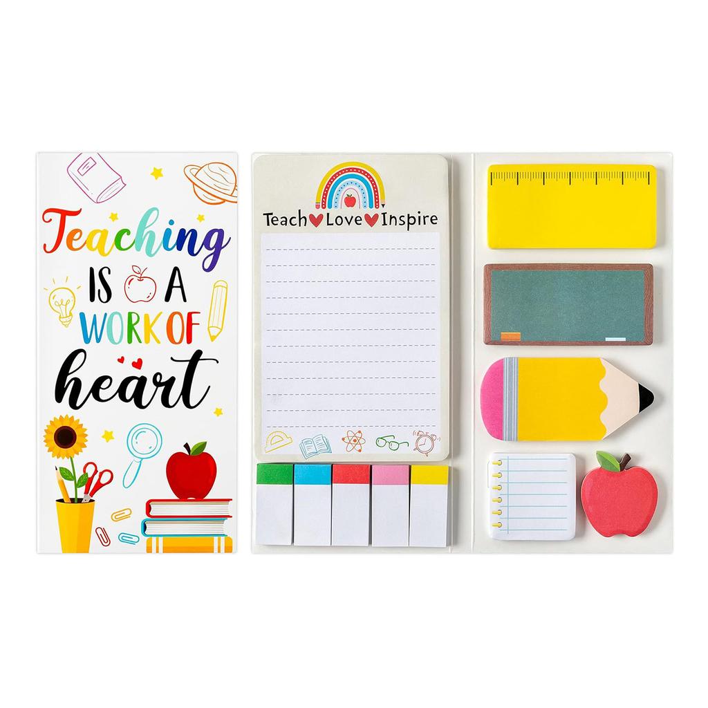 800 Sheets Sticky Note Cartoon Note Paper Self-Adhesive Note Paper Sticky Index Tabs Book Page Mark for Office School