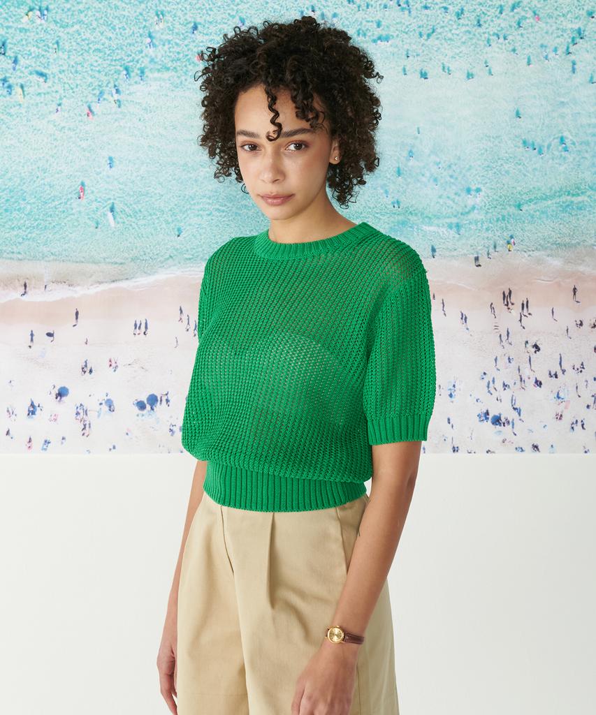 AGENT PEEK Agp Knit Round T-Shirt (W) Green