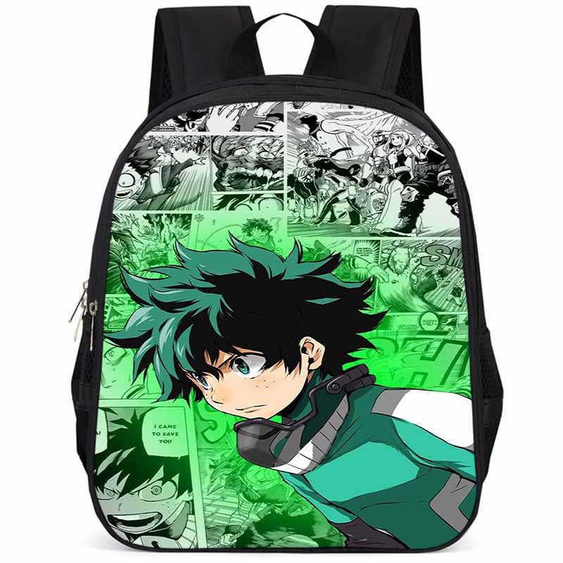 My Hero Academia 15-inch Large Capacity Lightweight Oxford School Backpack For Kids
