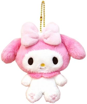 Пушистый брелок-маскот My Melody MC розовый H12xШ15xГ7см плюшевый брелок с шариковой цепочкой 143082-20