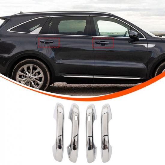 Хромированная накладка на ручку внешней двери из АБС-пластика для Kia Sorento MQ4 -