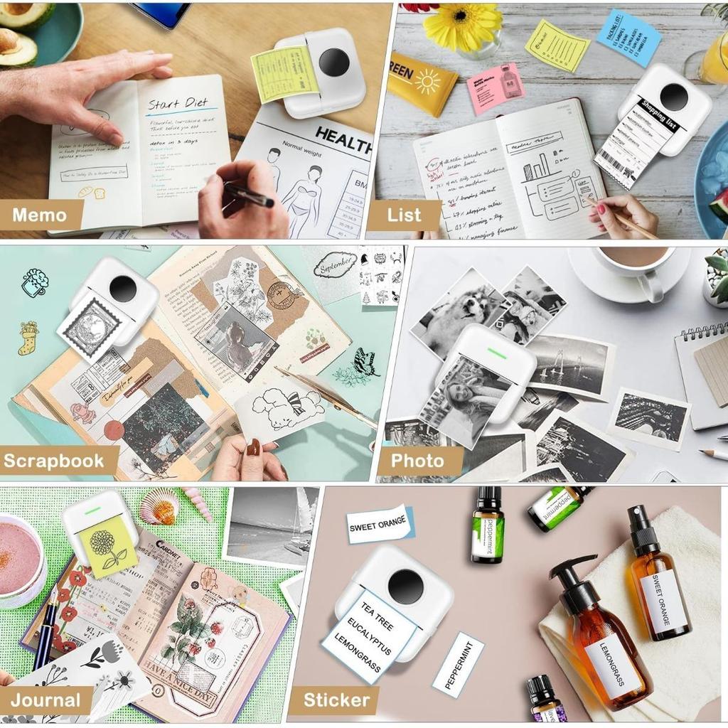 Портативный термопринтер HD Mini Print X5 Mini Bluetooth Wireless Photo Pocket Inkless Multi-funtion Sticker Label Makers