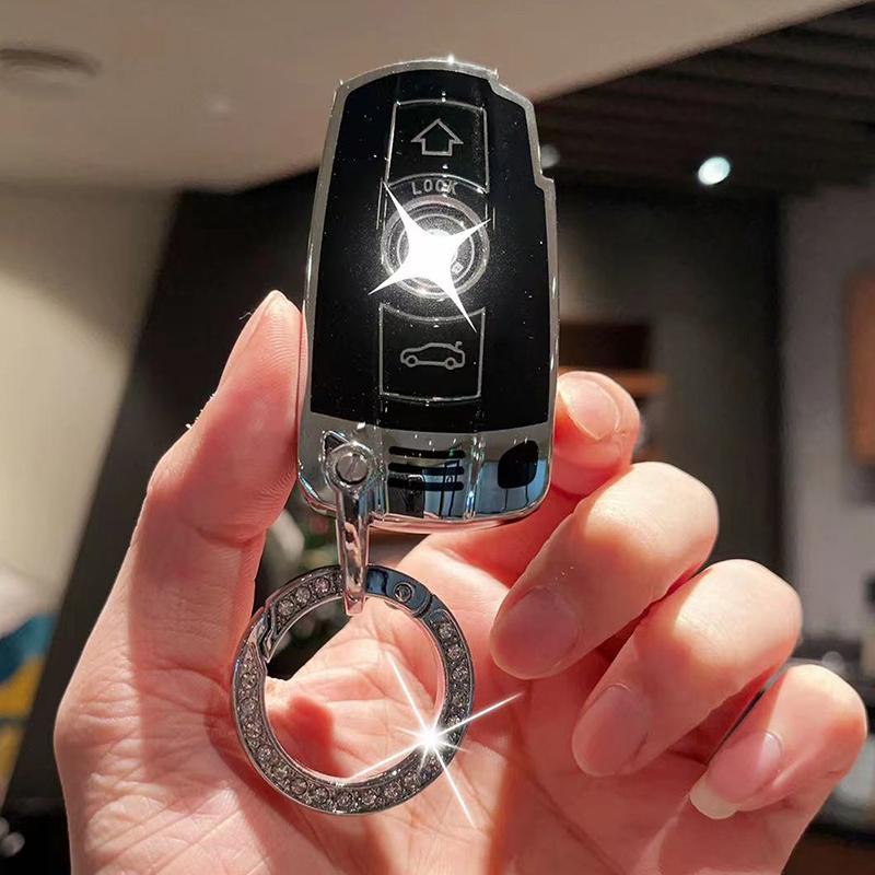Soft TPU Car Remote Key Case Cover Shell For BMW X1 X5 Z4 E90 E60 E70 E87 X6 3 5 6 Series M3 M5 Holder Fob KeyChain Accessories
