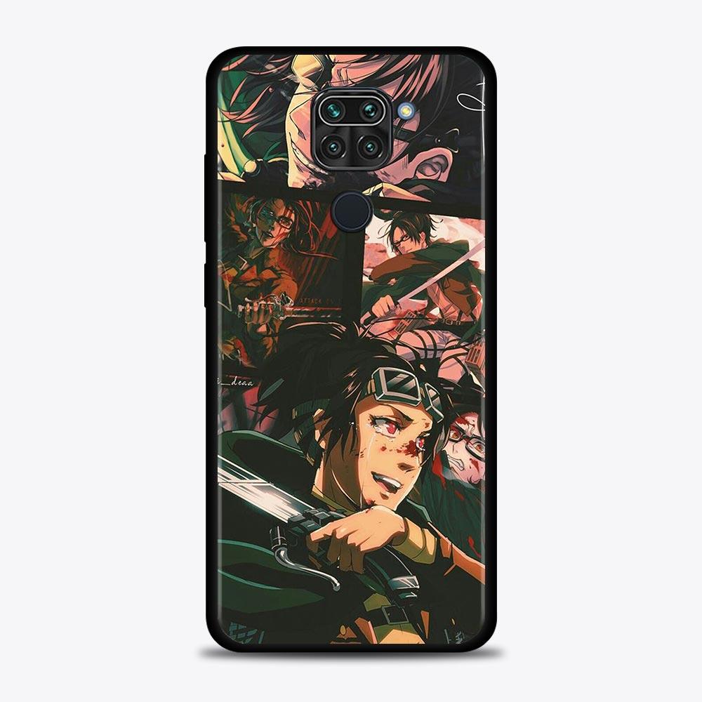 Attack On Titan Girl1 Anime Phone Shell For Xiaomi Redmi Note 10 9 9S 9T 8 8T 7 Pro Max Cover for Redmi K40 9 9T 9A 9C Soft Case