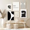 Abstract Minimalist Simple Lines Wall Art Home Decor Black and White Canvas Painting Modern Posters Pictures for Interior Room