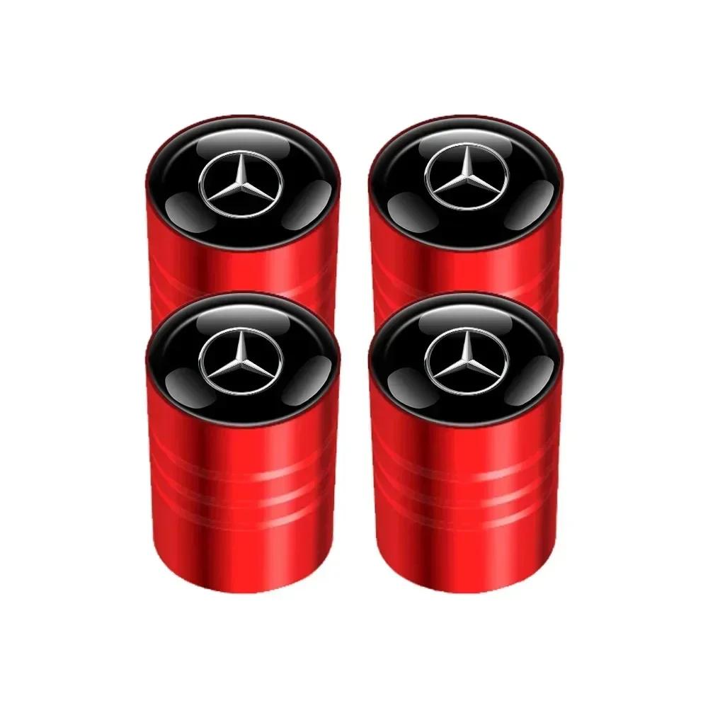 Автонаклейка 2025 Горячая Для Mercedes Benz 4шт Колпачки Клапанов Колес Автомобиля Колпачки Воздушных Штоков Для Mercedes Benz W203 W204 W205 W 206 W21