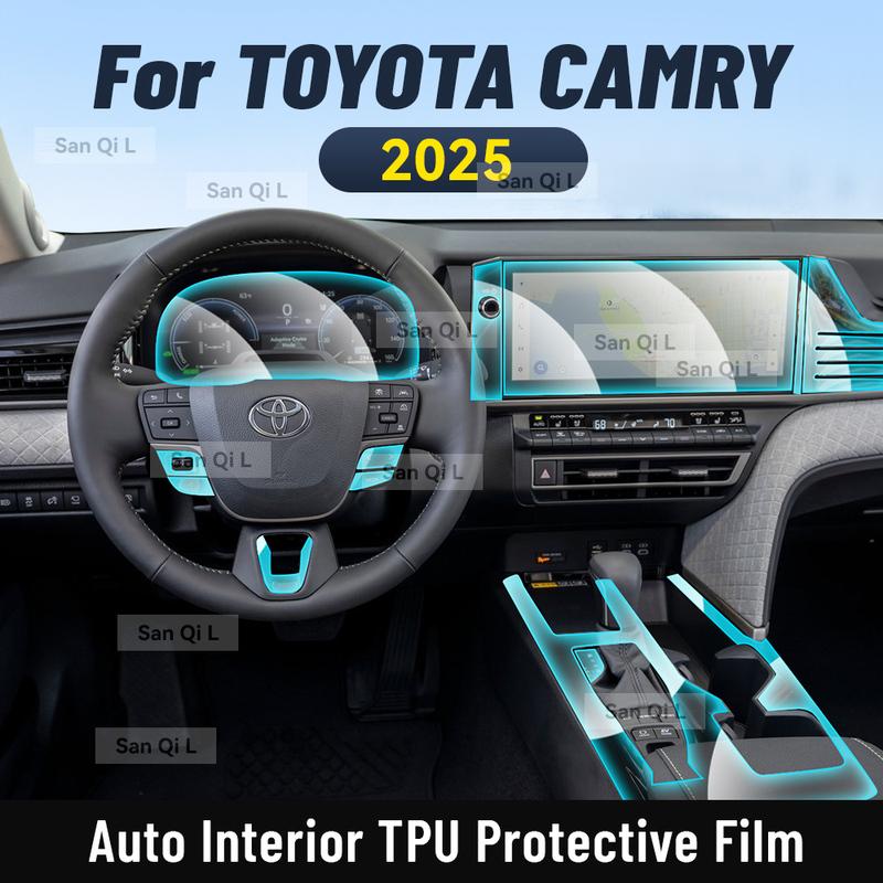 Для TOYOTA CAMRY 2025 Автомобильная центральная консоль Медиа-панель Приборная панель Навигация TPU Защитная пленка от царапин Пленка для интерьера