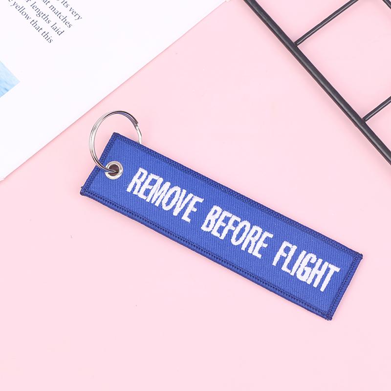 Remove Before Flight Car Key Chain Aviation Gifts Keyring Key Tag Holder