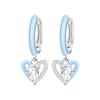 Orstarry 925 Silver Pink Sweet Bow Earrings Women Jewelry Trendy Drop Earrings Party Gift Anniversary