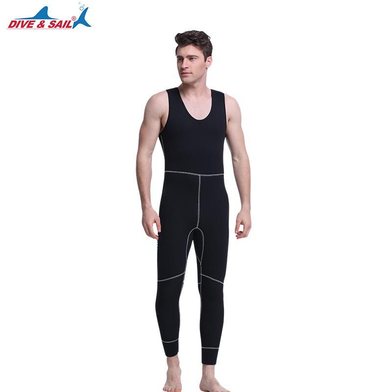 Diving Suit Men's 5MM Long-sleeved Split Hooded Thick Warm Two-piece Wet Snorkeling Surfing