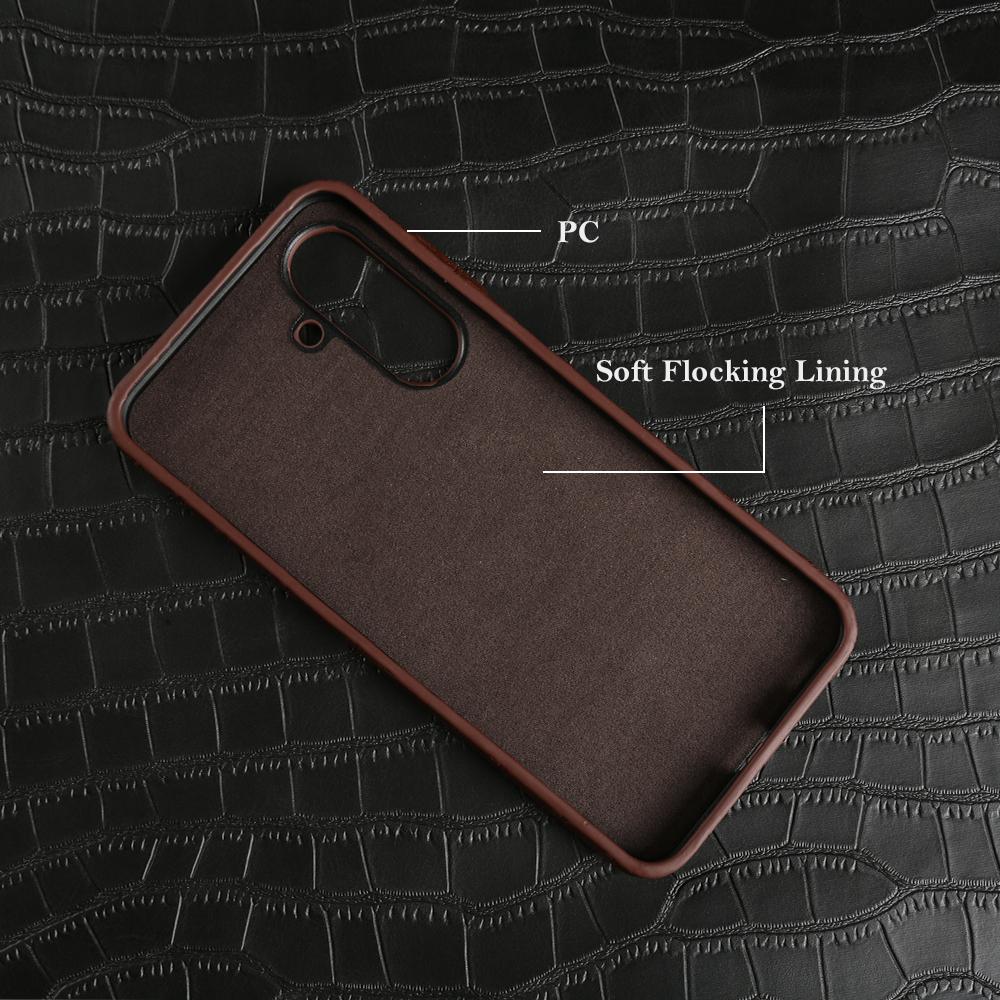Luxury Crocodile Leather Phone Case For Samsung Galaxy A17 A07 4G A26 A36 A56 A16 A35 A13 A14 A15 A53 A33 A55 A54 A06 Slim Cover