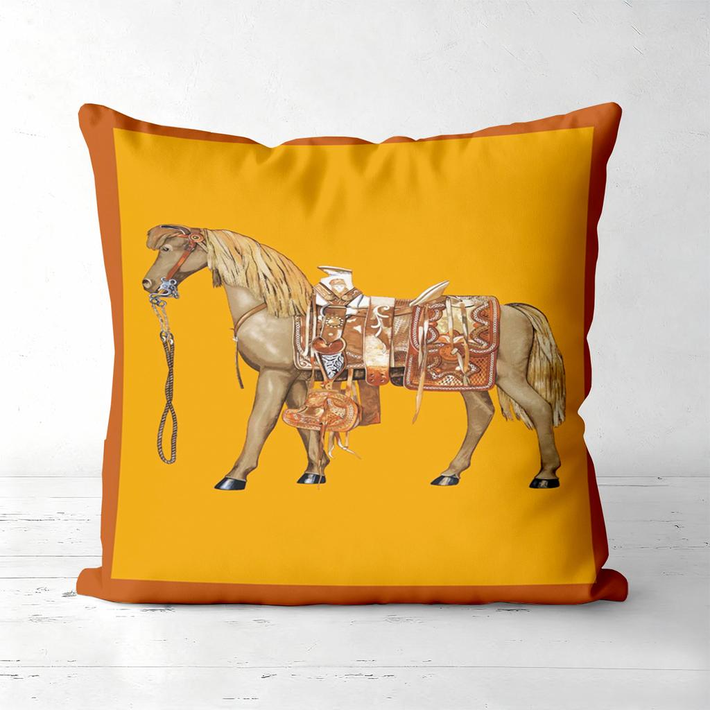 Horse Pattern Decorative Cushions For Home Decor Polyester pillowcase, sofa decorative cushion cov Headboard Pillow