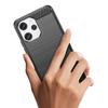 Flexible Carbon Pattern Case for Xiaomi Redmi 12 - Black
