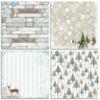 24 Sheets Winter Story Pinetree Christmas Craft Paper Pads Cutting Dies Art Background Origami Scrapbooking Card Making