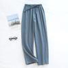 Men and Women's Homewear Spring and Fall Sleeping Pants Couple Pants Thin Section Plaid Home Pants Casual Soft