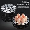 2 Pcs Foldable Steam Rack Stainless Steel Steamer Tray with Detachable