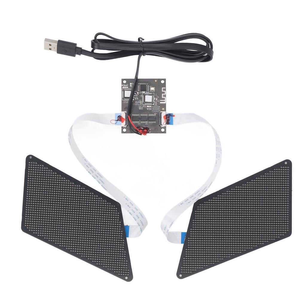 Светодиодный знак «глаз» с разрешением 48 X 96, управляемый через приложение BT, питание от USB, светодиодный знак для анимации слов и картинок
