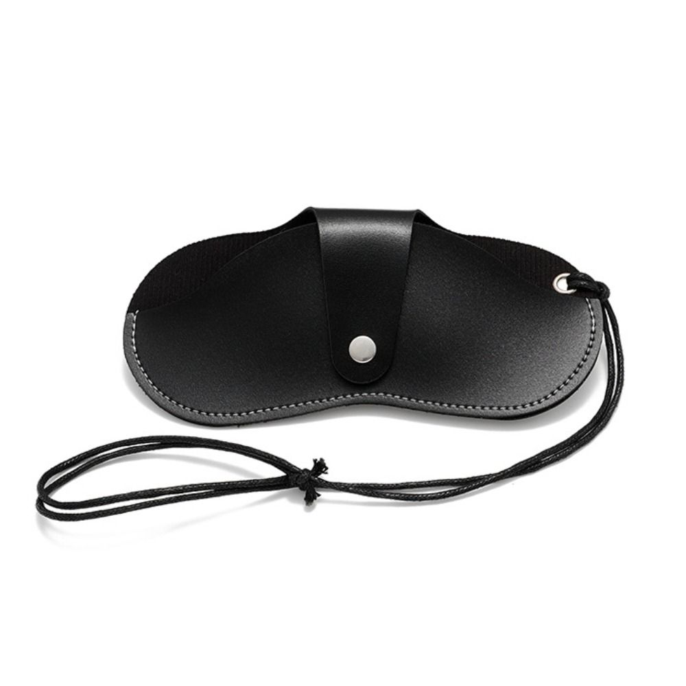 Halter Sunglasses Storage Clip Pu Leather Eyeglasses Case Fashion Glasses Storage Bag  Female