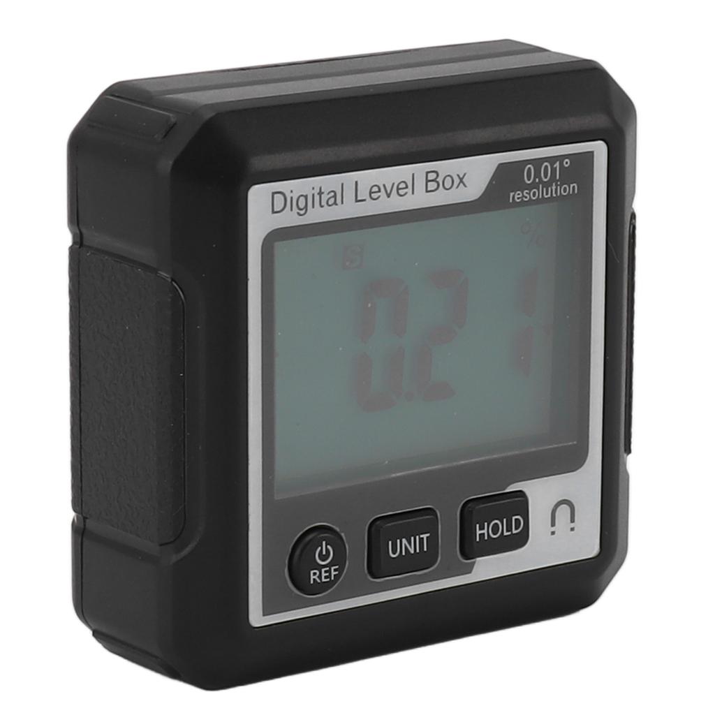 Digital Level Box Magnetic Data Lock Angle Slope Conversion Protractor Angle Finder Gauge for