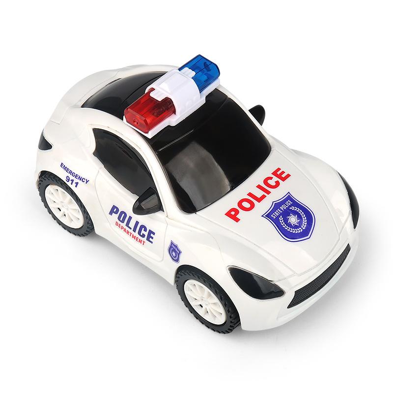 Electric Colorful Police Toy Car Universal Walking With Music Lights Children's Toy Car Boys And Girls Car