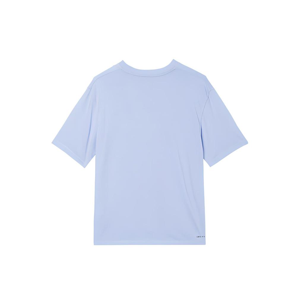 Jordan Спортивная футболка с логотипом Dri-Fit, быстросохнущая, с коротким рукавом, в стиле ретро, с заниженной линией плеч, мужские топы, светло-бирюзовый цвет DH8922-425