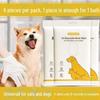 Pet Grooming Wipes: Disposable Gloves for Cleaning Cats' and Dogs' Eyes, Ears, and Paws, Ideal for Dry Cleaning and Disinfection.