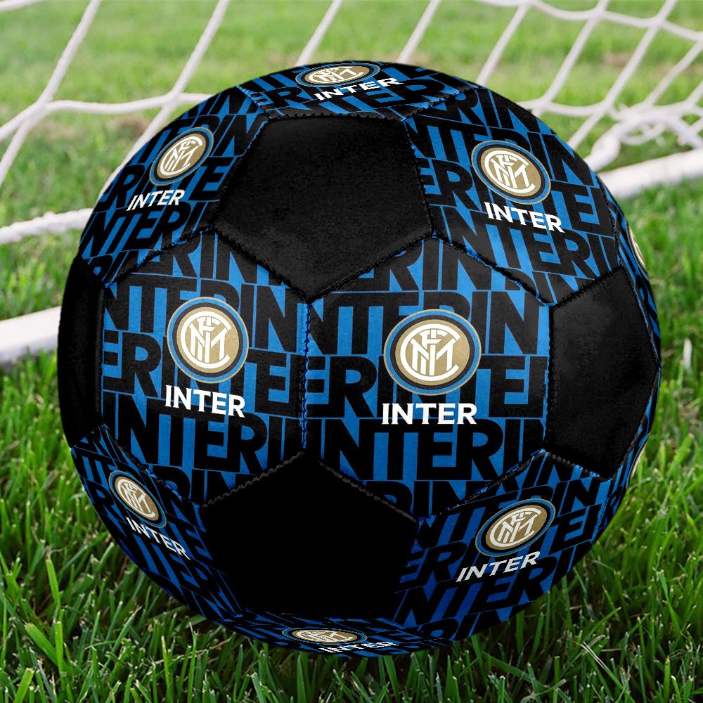 Футбольный мяч для зала Inter Milan, разноцветный, машинная строчка, ПВХ, размер 5, готов для командных тренировок и соревнований, прочный, высокоэластичный, классный спортивный подарок